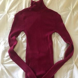 Express ribbed turtleneck